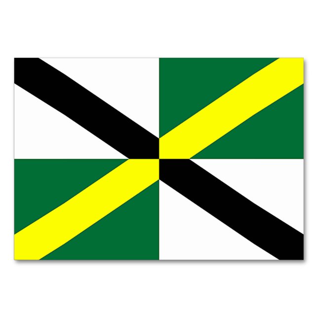 Carte de table patriotique avec Drapeau de Montere (Devant)