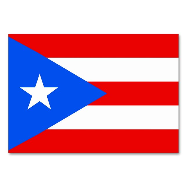 Carte de table patriotique avec Drapeau de Porto R (Dos)