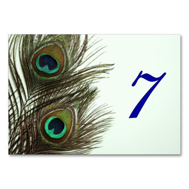Carte de table Peacock (Dos)