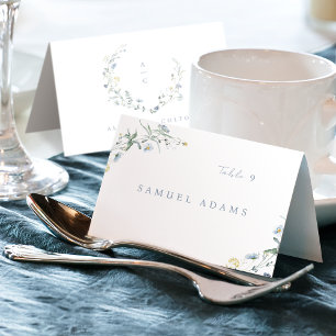 Carte de table pliable rustique bohème à fleur sau