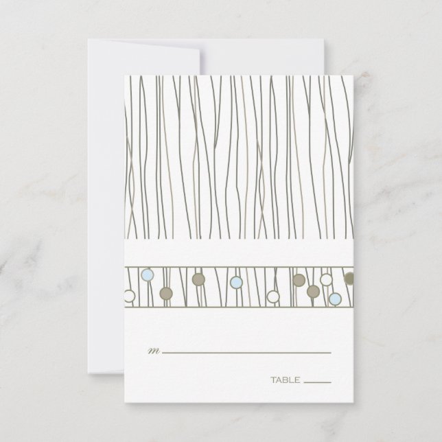 Carte de table pliée (Devant)