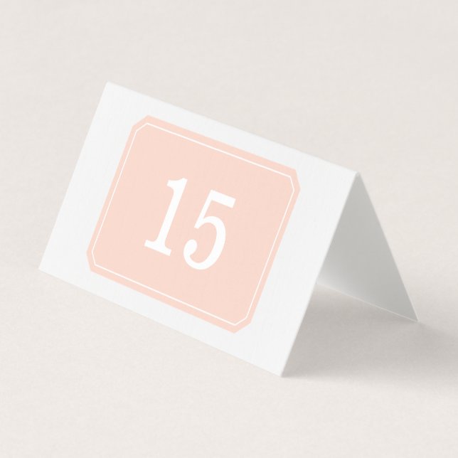 Carte de table pliée simple et élégante (Front)