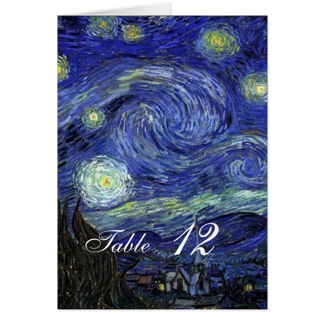 Carte de table pour le dîner. Vincent van Gogh, St (Devant)