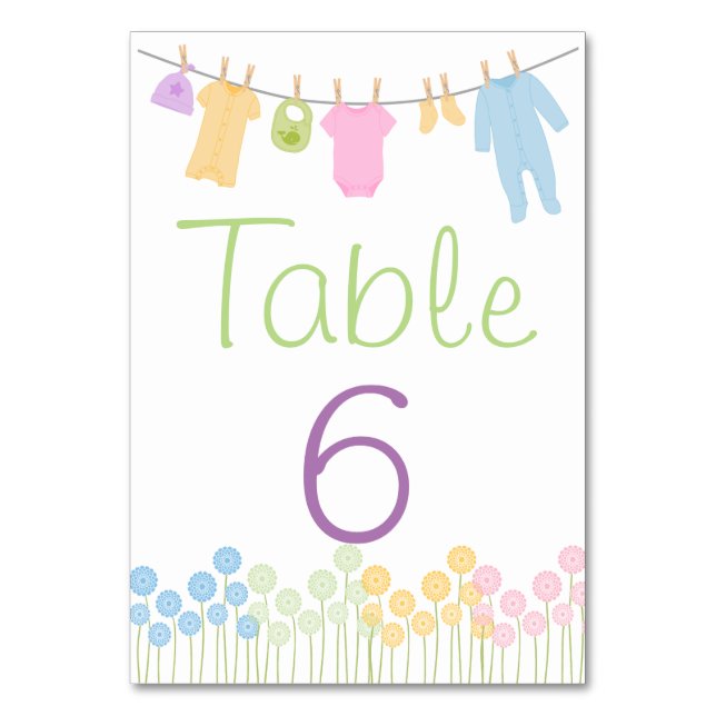 Carte de table pour les petits vêtements (Par défaut)