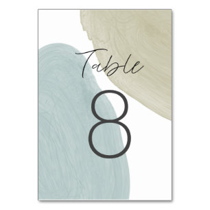 Carte de table Sérénité moderne