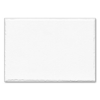 Carte de table simple modèle à bord déchiqueté fau