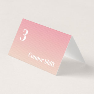 Carte de table vaporwave pour mariage
