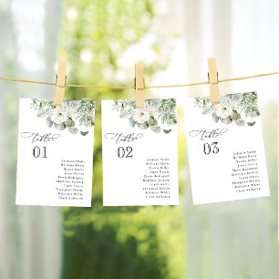 Carte de tableau de bord de table verte Dusty Sage