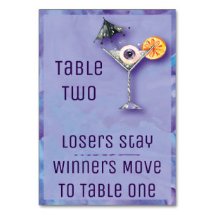 Carte de Tableau de Bunco Halloween - boisson du