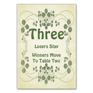 Carte de Tableau du cru #3 Bunco de Nouveau d'art