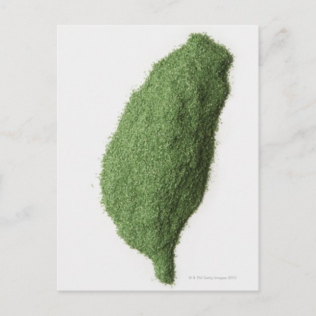 Carte de Taïwan faite d'herbe (Devant)