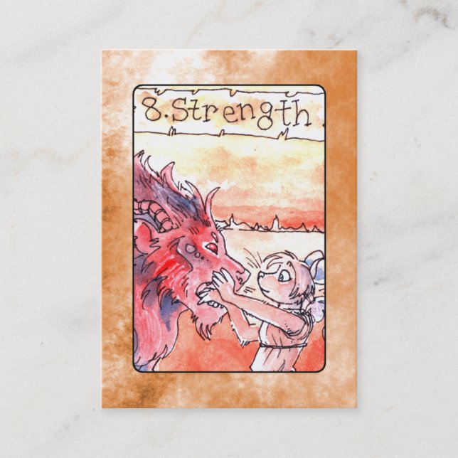 Carte de tarot de force (Devant)