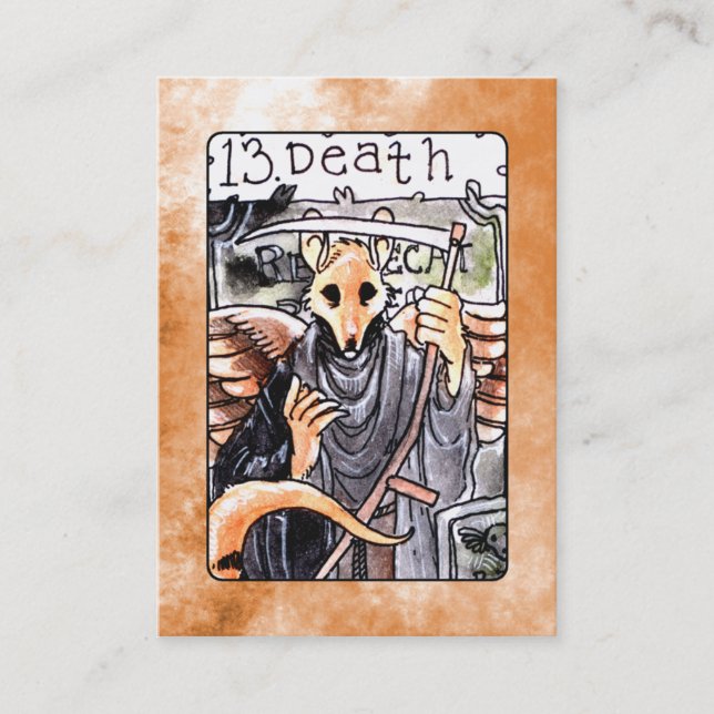 Carte de tarot de la mort (Devant)