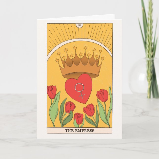 Carte de tarot de l'Impératrice énergie féminine A (Devant)