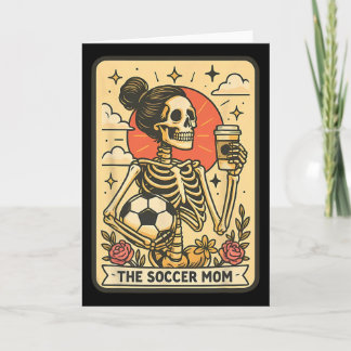Carte de tarot de maman de football Halloween Mama