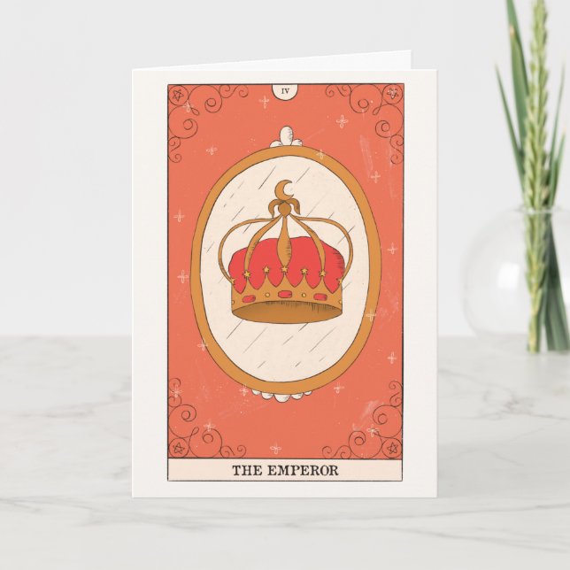 Carte de tarot Empereur Major Arcana stabilité séc (Devant)