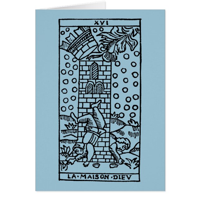 Carte de tarot : La maison de fous (Devant)