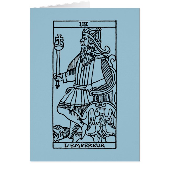 Carte de tarot : L'empereur (Devant)