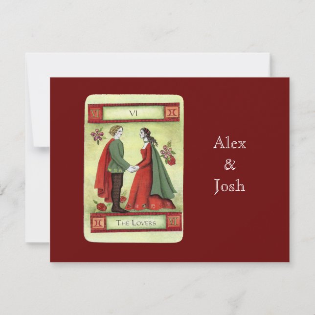 carte de tarot "Les Amants" (Devant)