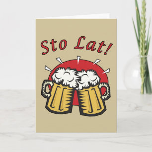 Carte de tasses de bière de Lat de Sto