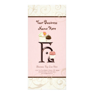 Carte de taux d'affaires - Lettre H Monogramme Des