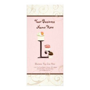 Carte de taux d'affaires - Lettre L Monogramme Des