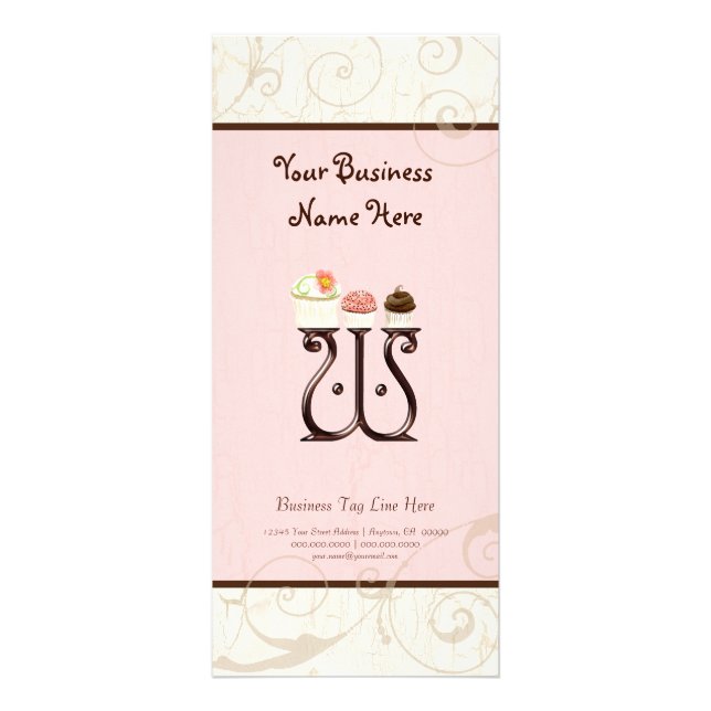 Carte de taux d'affaires - Lettre W Monogram Desse (Devant)