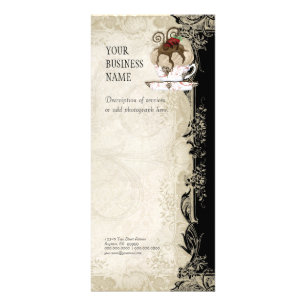 Carte de taux d'affaires - Style baroque dentelle 