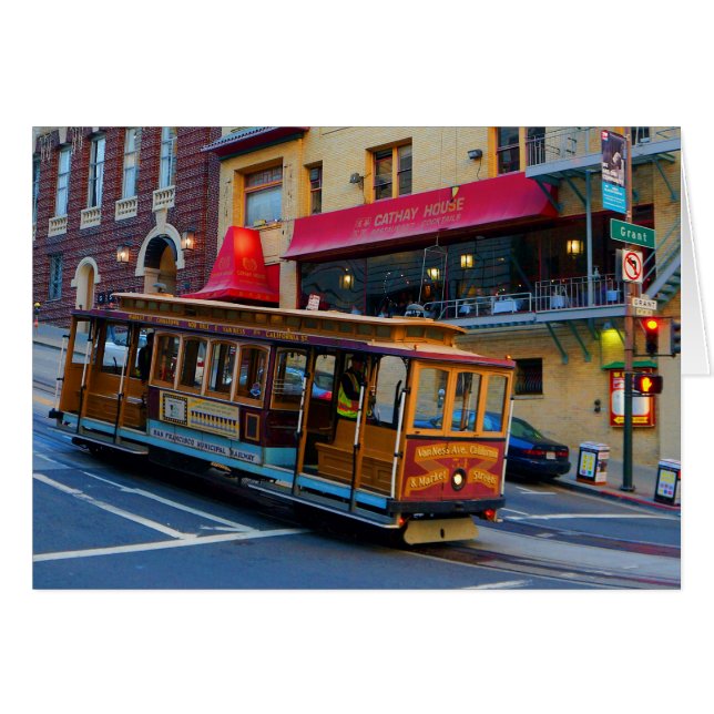 Carte de téléphérique San Francisco #5 (Devant horizontal)