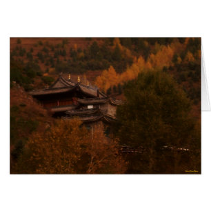 Carte de temple bouddhiste