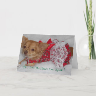 Carte de temps Noël Chi