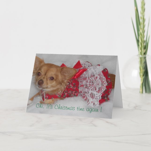 Carte de temps Noël Chi (Devant)