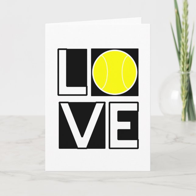 Carte de tennis LOVE en boîte (Devant)