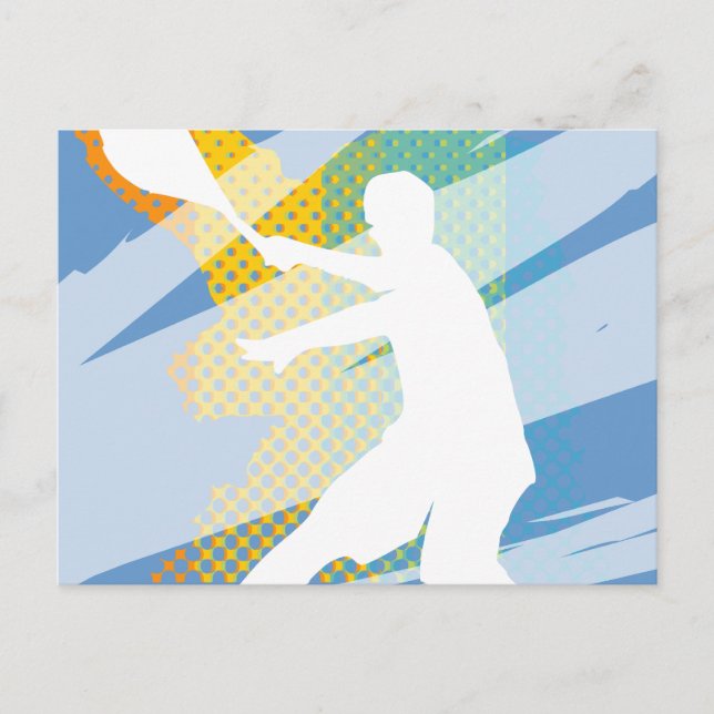 Carte de tennis pour les joueurs de tennis et les  (Devant)
