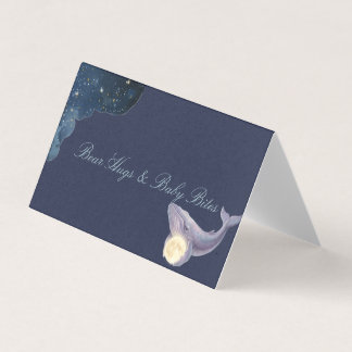 Carte de tente de douche pour bébé Lune Céleste | 
