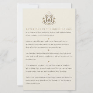Carte de tenue de soirée pour invités de mariage c