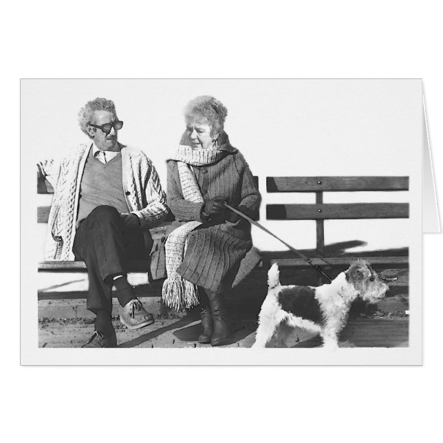 CARTE DE TERRIER D'ÉPOUSE D'HOMME (Devant horizontal)