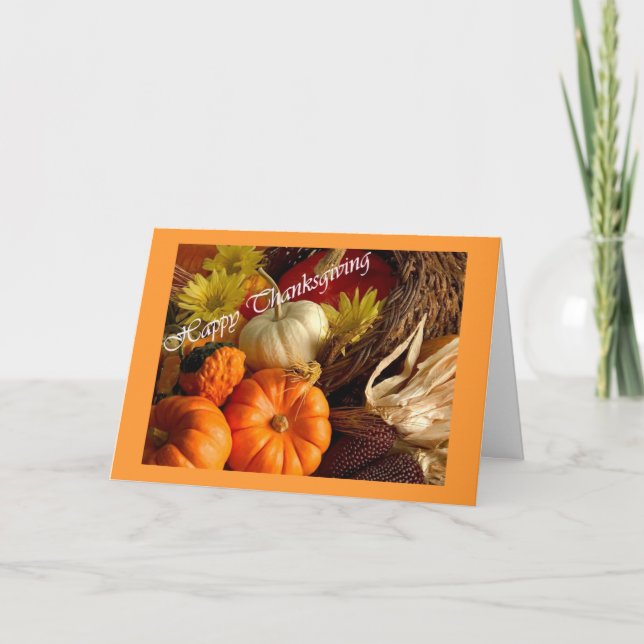 Carte de thanksgiving (Devant)