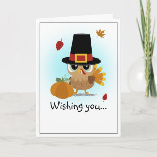 Carte de Thanksgiving Joyeux pour la dinde
