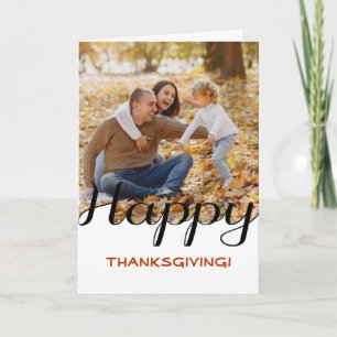 Carte de Thanksgiving personnalisée avec photo