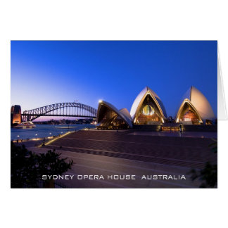 Carte de théatre de l'opéra de Sydney