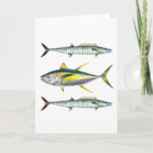 Carte de thon jaune et de wahoo