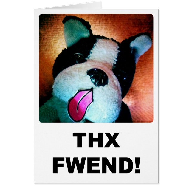 Carte de Thx Fwend (Devant)