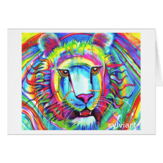 Carte de TIGRE d'ARC-EN-CIEL - copyright ©1999