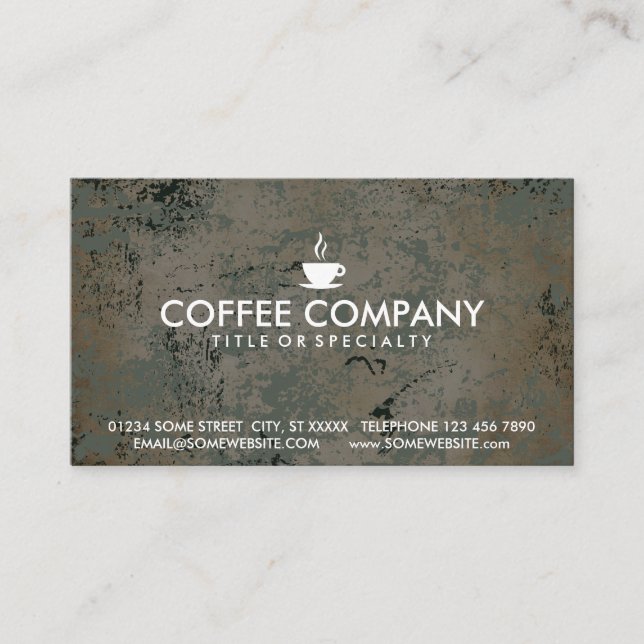 carte de timbre de café (Devant)
