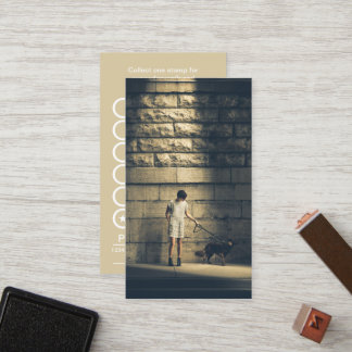 carte de timbre photographique pour chien walker