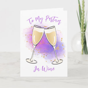 Carte de toast Anniversaire pour elle