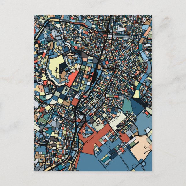 Carte de Tokyo colorée (Devant)