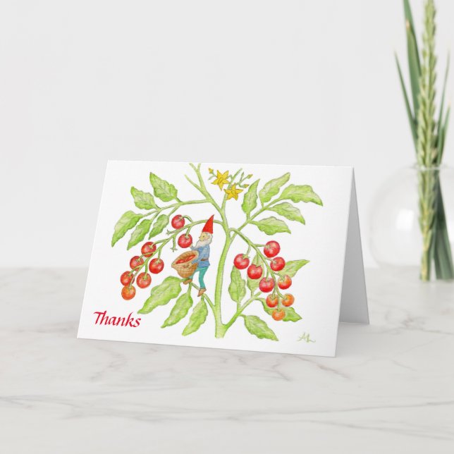 Carte de tomate de Merci (Devant)