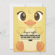 carte de tombola à couche neutre pour canard migno